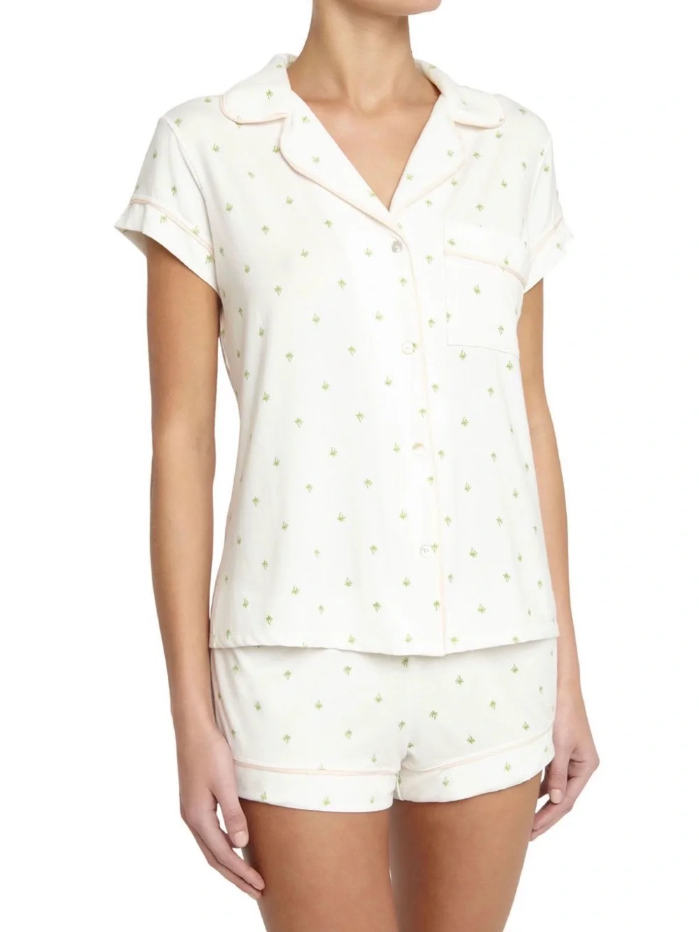 Eberjey Giving Palm Modal Short Pajama Set